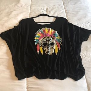 Oversized skull shirt